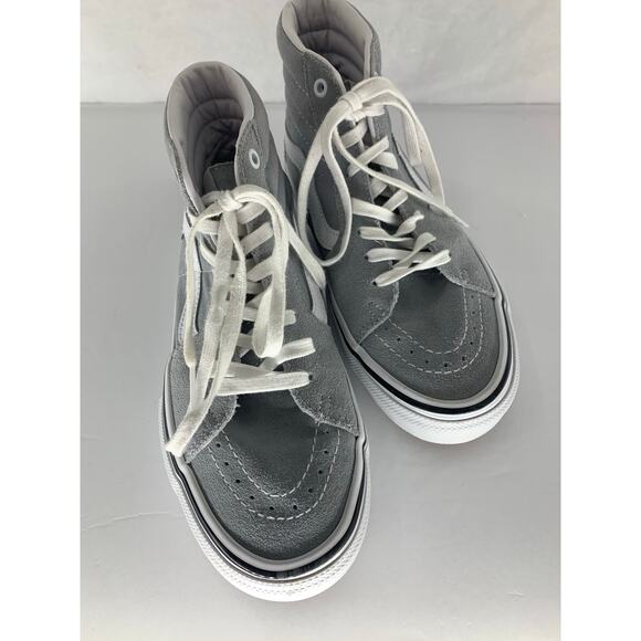 Vans SK8-Hi Gray High-Top Sneakers Size 7.5 Men - Picture 2 of 13